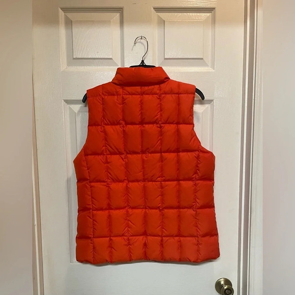 Vintage Y2K GAP Bright Orange Nylon Down Quilted Puffer Vest Size Large - Picture 5 of 10